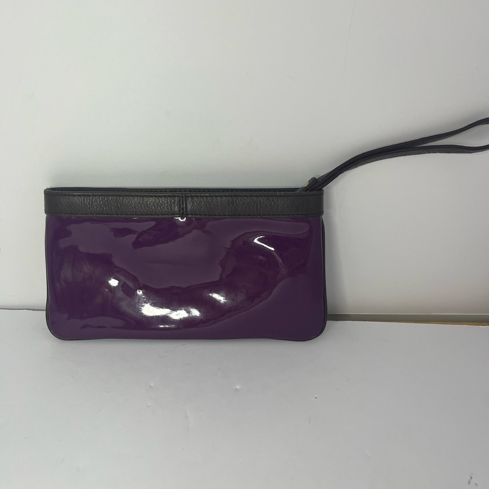 Kate Spade New York Purple Brown Wristlet Clutch Pouch - Picture 4 of 16